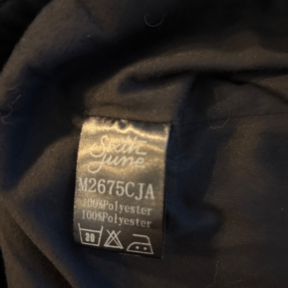 Men’s Sixth June Paris Poly Black Zip Windbreaker Jacket Sz XL - Picture 7 of 7